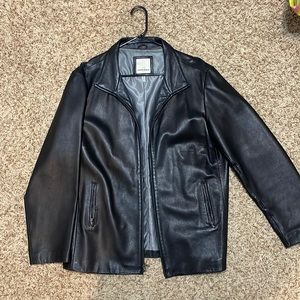 Anne Klein Genuine Lambskin Leather Jacket